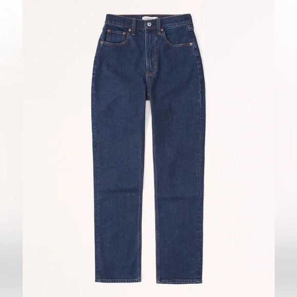Abercrombie & Fitch Curve Love Ultra High Rise Ankle Straight Jean - Size 26/2 - Picture 2 of 12
